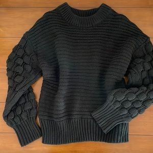 Chunky black sweater